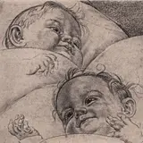 Lapsed by Eduard Wiiralt, 1937, linoolsügavtrükk, sold Nov 2022
