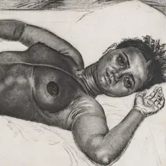Arkeia by Eduard Wiiralt, 1938, Kuivnõel, sold Nov 2022