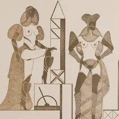 Agu Pilt, Kaks modelli II, 1985 - 1989, Kõrgtrükk