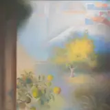 Olga Terri, Vaade aeda, 1982, Õli, lõuend