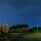 Toomas Vint, Rene Magritte'i kollaste väävlitega tikud, 1997, Õli, lõuend