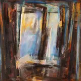 Mari Roosvalt, Soe ja külm, 1989, Õli, lõuend