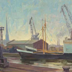 Priidu Aavik, Tallinna sadam, 1959, Õli, lõuend