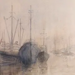 Nigul Espe, Sadam vihmas, 1962, Akvarell