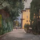 Karl Alexander von Winkler, Firenze, Boboli aed, 1906, Akvarell