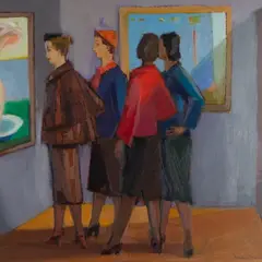 Erich Pehap, Näitusel, 1955, Õli, masoniit