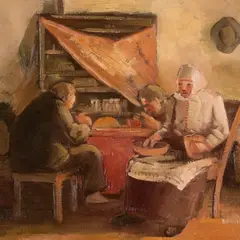 Nikolai Kummits, Köögis, 1930ndad, Õli, lõuend