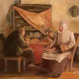 Nikolai Kummits, Köögis, 1930ndad, Õli, lõuend