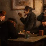 Oskar Hoffmann, Kõrtsis, 1880ndad, Õli, puitplaat