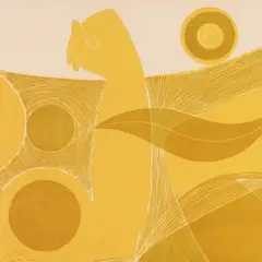 Jüri Arrak, Kompositsioon käega, 1968, Linoollõige
