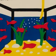 Marko Mäetamm, Akvaarium, 1994, Litograafia