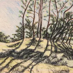 Adamson-Eric, Laulasmaa, 1959, Värvipliiats, süsi, paber
