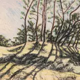 Adamson-Eric, Laulasmaa, 1959, Värvipliiats, süsi, paber
