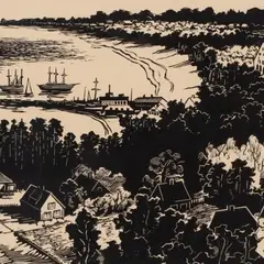 Esko Lepp, Tallinn - Pirita, 1964, Linoollõige