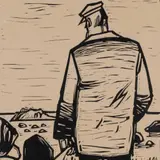 Edgar Valter, Rannas, 1961, Linoollõige