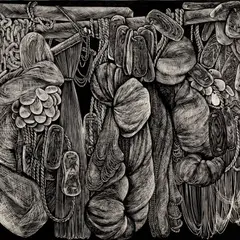 Henno Arrak, Kalavõrgud, 1968, Linoollõige