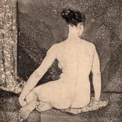 Aino Bach, Akt, 1958, Akvatinta