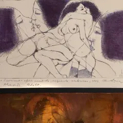 Ado Lill, Tüdrukud, 1996, Ofort, akvatinta, metsotinto