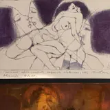 Ado Lill, Tüdrukud, 1996, Ofort, akvatinta, metsotinto