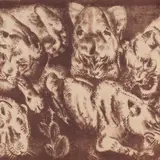 Eduard Wiiralt, Lõvid, 1922, Litograafia