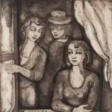Aino Bach, Aknal, 1938, Akvatinta