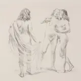 Oskar Raunam, Muusad, 1947, Litograafia