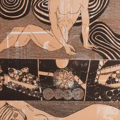 Endel Kõks, Vikerkaar-naine III, 1970, Ofset-litograafia