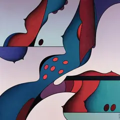 René Kari, Kompositsioon XVI, 1991, Õli, masoniit