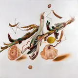 Malle Leis, Langemine II, 1989, Õli, lõuend