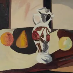 Valdur Ohakas, Vaas, 1967, Õli, papp