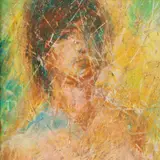 Ilmar Torn, Büst, 1978, Õlipastell, masoniit