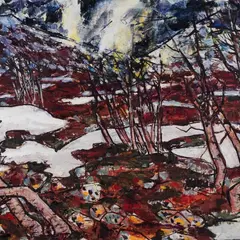 Eerik Haamer, Rootsi mäed, 1955, Õli, lõuend