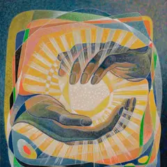 Richard Soot, Saagu valgus, 1996, Õli, lõuend