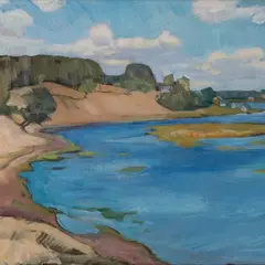 August Jansen, Jõemaastik, 1920 - 1930ndad, Õli, lõuend