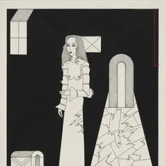 Tõnis Vint, Ootav, 1982, Tušš, guašš