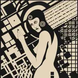 Leonhard Lapin, Lugev inimene (Lugev daam), 1973, Guašš, paber