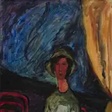 Jüri Marran, Kohvikus, 1968, Õli, papp