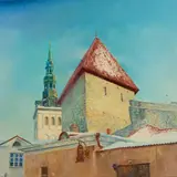 Pikk jalg by Miljard Kilk, 2014, Õli, lõuend, sold Nov 2021