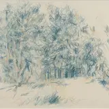 Adamson-Eric, Suhhumi maastik, 1935, Itaalia pliiats, paber