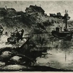 Allex Kütt, Sadam Emajõel, 1958, Kuivnõel