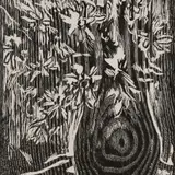 Märt Laarman, Lilled, 1958, Puulõige