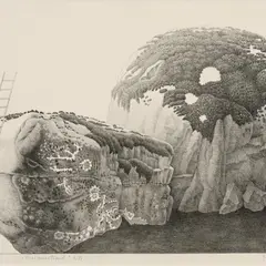 Herald Eelma, Kivimaastikud, 1983, Litograafia
