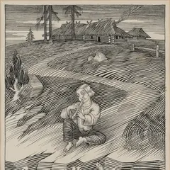Eduard Wiiralt, Tantsitaja, 1926, Tušš, paber