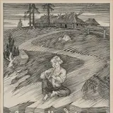 Eduard Wiiralt, Tantsitaja, 1926, Tušš, paber
