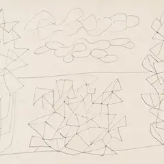 Ülo Sooster, Kadakad mere ääres, 1959, Joonistus