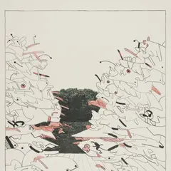 Andres Tolts, Kuhi III, 1982, Koloreeritud litograafia