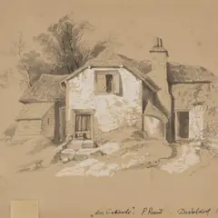 Paul Raud, Das Gebäude / Maja, 1890, Akvarell, guašš, paber