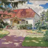 August Jansen, Käravete härrastemaja, 1938, Õli, lõuend