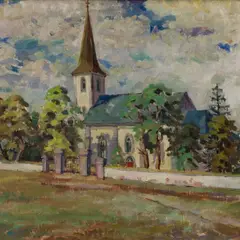 Märt Bormeister, Nissi kirik, 1939, Õli, lõuend
