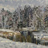 Ida Anton-Agu, Talv, 1965, Õli, lõuend